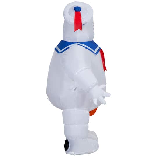 3.5ft. Airblown® Inflatable Ghostbusters Stay Puft Marshmallow Man with Pumpkin Tote Halloween Décor
